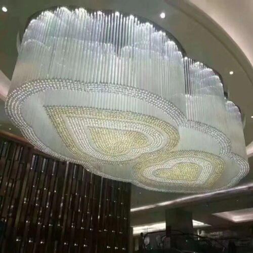 Creative Crystal Ceiling Lamp for Custom Home Wedding Decoration