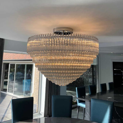 Modern Flush Mounted Project Chandelier from Lighting Factory