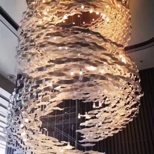 Custom Pendant Light for Large Indoor Decoration Projects in Hotels and Villas