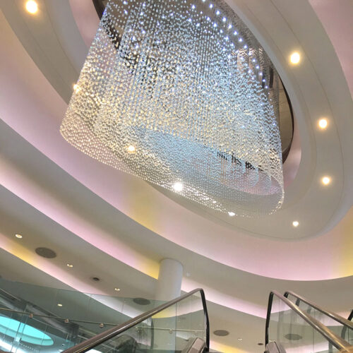 Personalized Crystal Beads Pendant Lamp Design