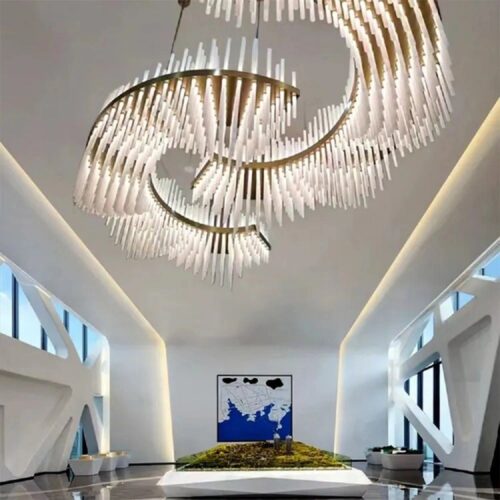 Elegant Hanging Chandelier Lighting for Luxury Hotel Hall Reception