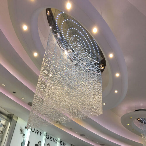 Personalized Crystal Beads Pendant Lamp Design