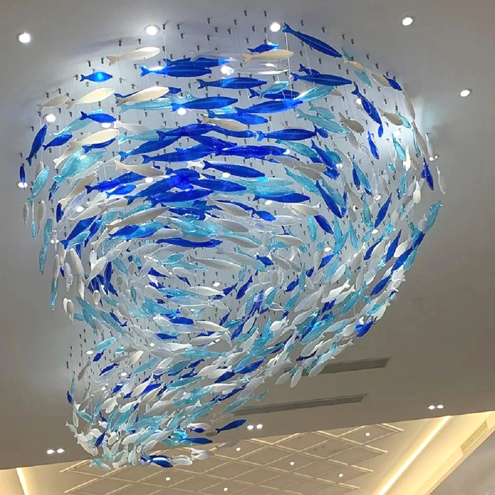 Customized Little Fish Design Pendant Lights for Hotel Living Room