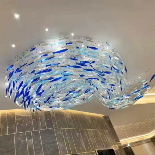 Customized Little Fish Design Pendant Lights for Hotel Living Room