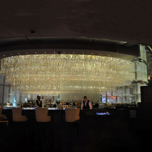 Custom Crystal LED Hanging Chandelier for Villa Hotel Lobby Bar