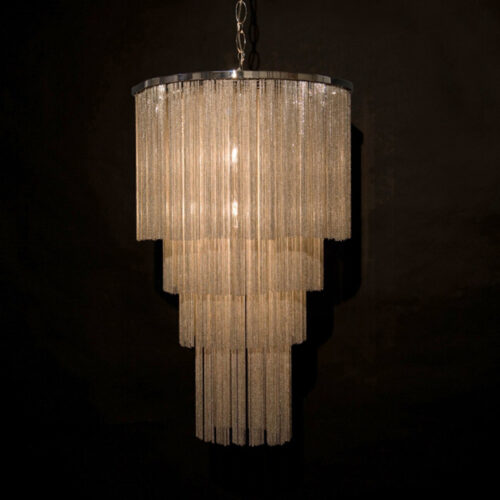 Custom Post-Modern Tassel Chain Chandeliers for Unique Lighting