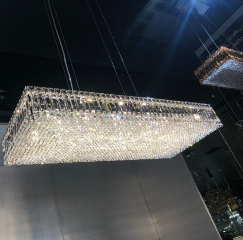 Lobby Hanging Large Stair Cristal LED Luxury Crystal Chandelier