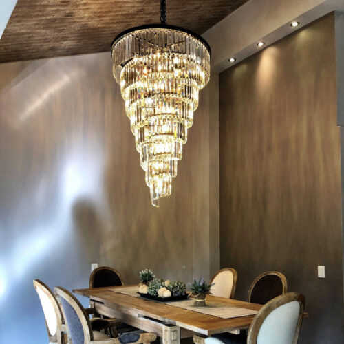 Luxury Crystal LED Chandelier for Living Room