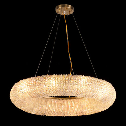 Introducing a new product for residential decoration: custom steel pendant light, ideal for hotel villa malls, featuring a modern crystal chandelier for luxurious ambiance.