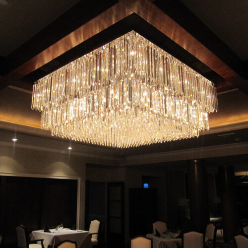 Large Glass Ball Ceiling Chandelier for Hotel Sales Department Wholesale