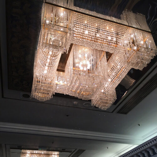 Customized Crystal Rectangular Ceiling Chandelier