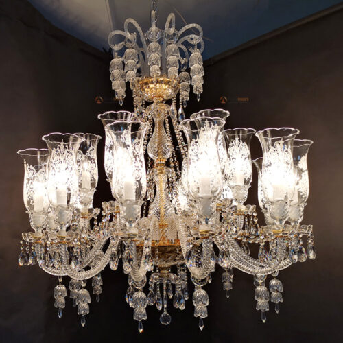 Bohemia Industrial Glass Chandelier 18 lights