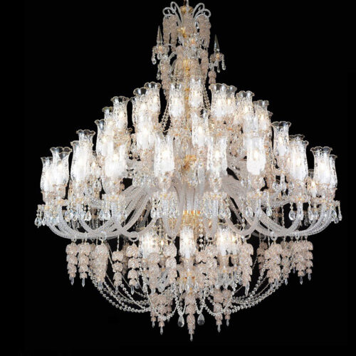 Bohemia Industrial Glass Chandelier 72 lights