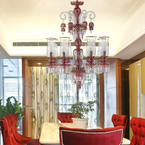 Bohemia Red Crystal Luxury Chandelier