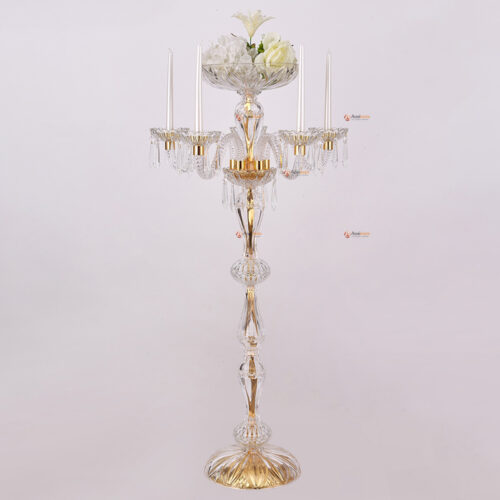 Wedding Crystal Candelabra Gold