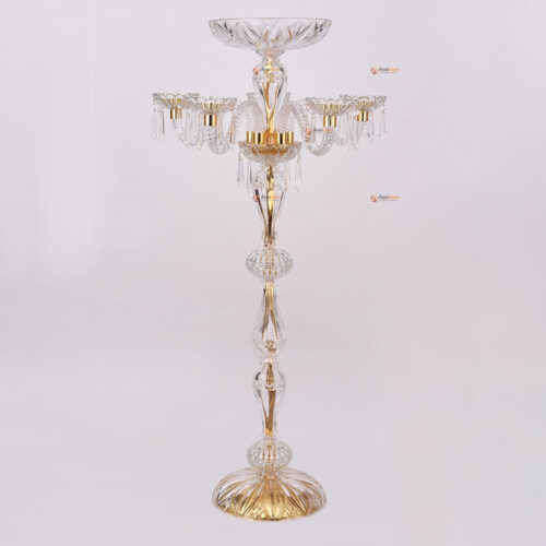 Wedding Crystal Candelabra Gold