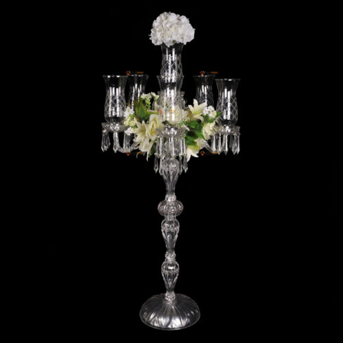 Wedding Crystal Candle Holder Clear