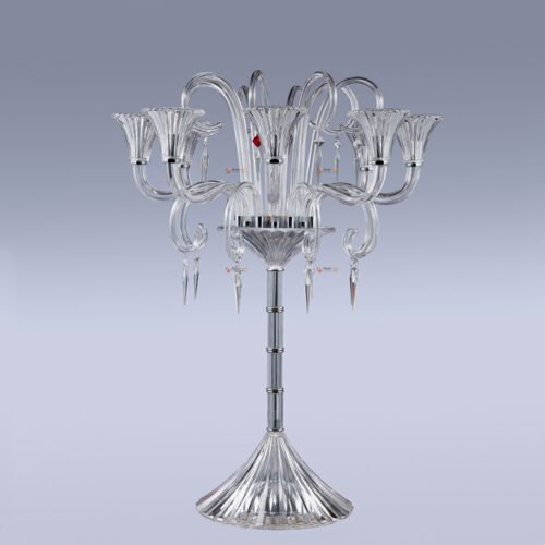 White Crystal Wedding Candelabra