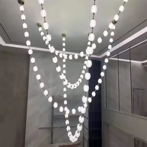 Custom Modern Style Indoor Large Hotel Lobby Decoration Lighting