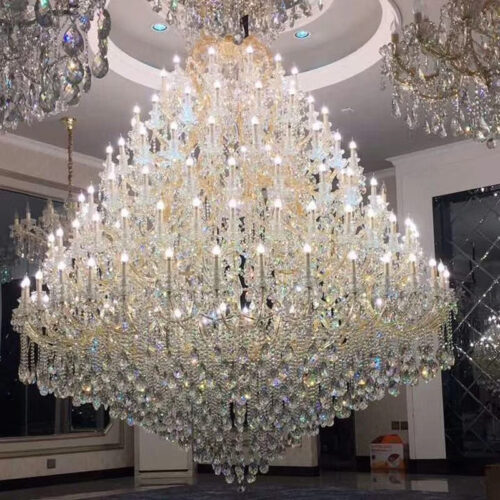 Nordic Style Luxury Large Project K9 Crystal Wedding Chandelier