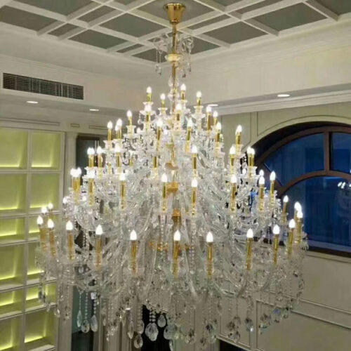 Nordic Style Luxury Large Project K9 Crystal Wedding Chandelier