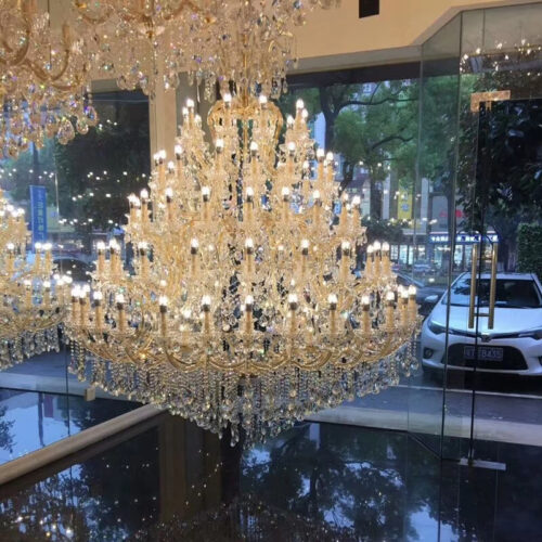 Nordic Style Luxury Large Project K9 Crystal Wedding Chandelier