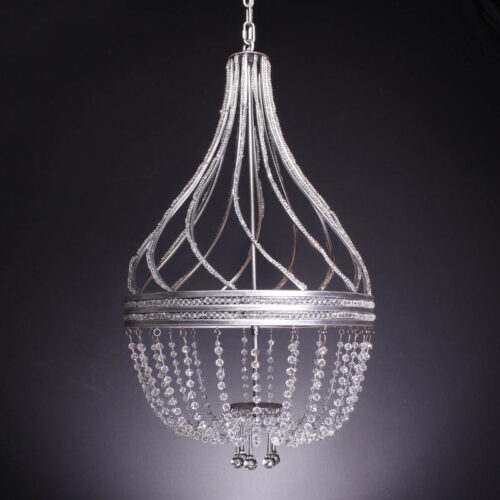 Illuminate your bar area with elegance using a crystal hanging bar light.