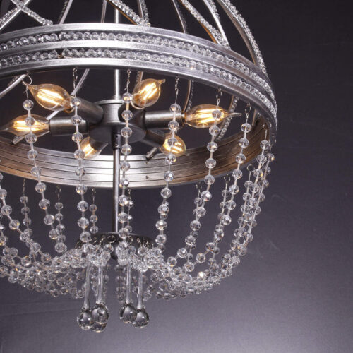 Illuminate your bar area with elegance using a crystal hanging bar light.