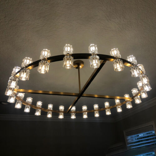 Modern Luxury Gold K9 Crystal Chandelier for Decor