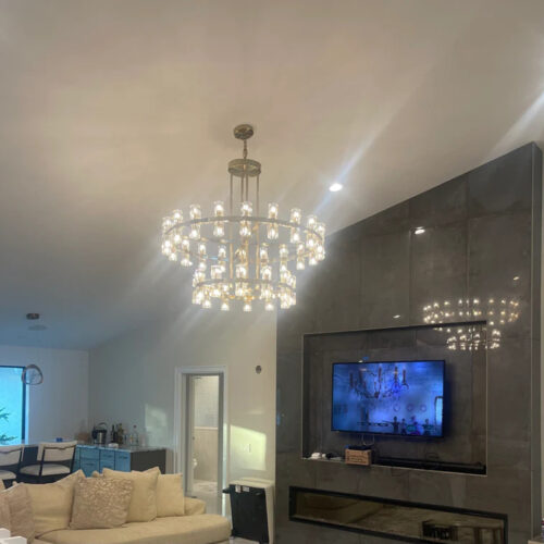 Modern Luxury Gold K9 Crystal Chandelier for Decor