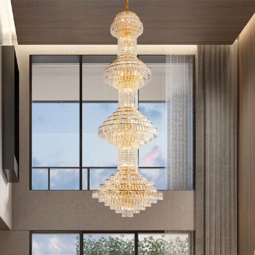 Round Luxury Design E14 Crystal K9 Pendant Light