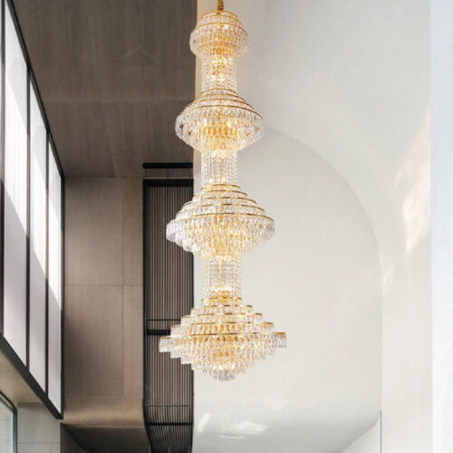 Round Luxury Design E14 Crystal K9 Pendant Light