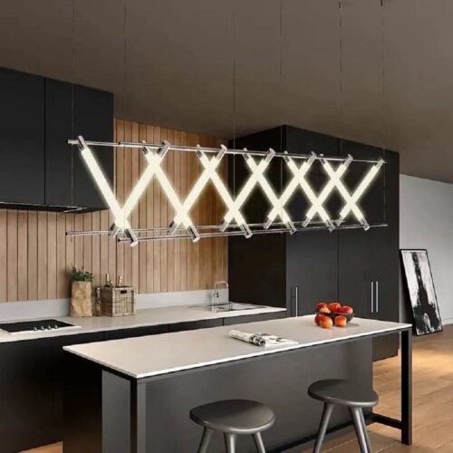 Custom Luxury S Shape Chandelier: Modern Restaurant Elegance