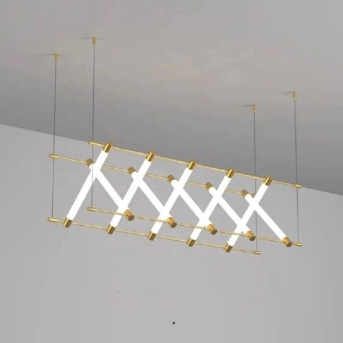 Custom Luxury S Shape Chandelier: Modern Restaurant Elegance