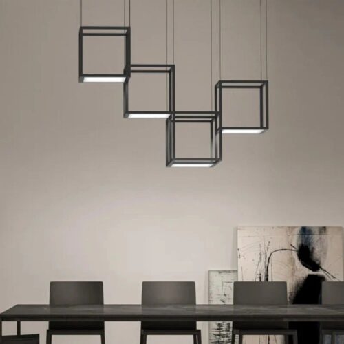 New Rectangle Hanging Lamp for Kitchen, Dining, and Office Meeting Rooms