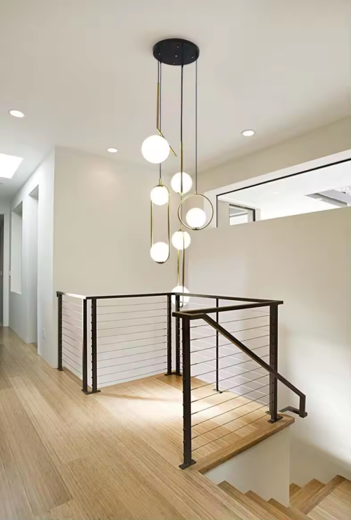 Modern Creative Revolving Staircase Loft Chandelier