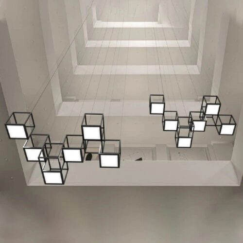 New Rectangle Hanging Lamp for Kitchen, Dining, and Office Meeting Rooms