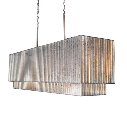 Illuminate your dining room ceilings with a modern chandelier.