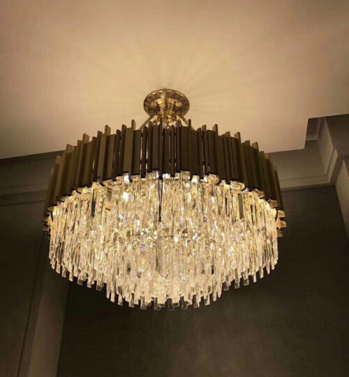 European Living Room Modern Luxury K9 Crystal Chandelier