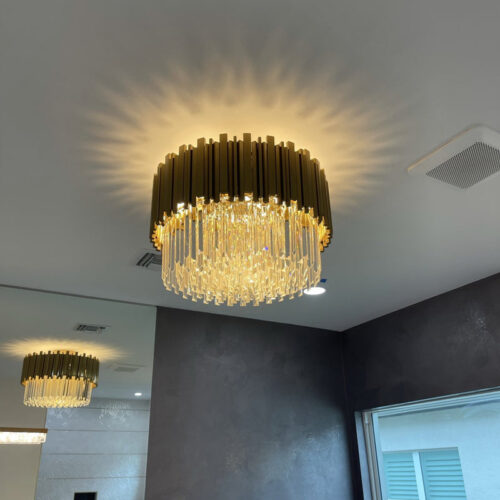 European Living Room Modern Luxury K9 Crystal Chandelier