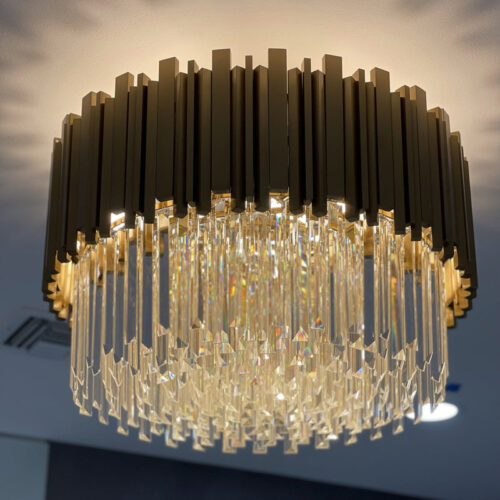 European Living Room Modern Luxury K9 Crystal Chandelier