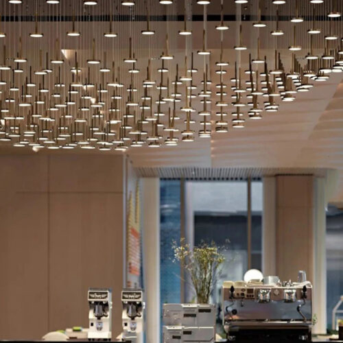 Elegant Beautiful Hand Blown Glass Modern Urban Ceiling Chandelier