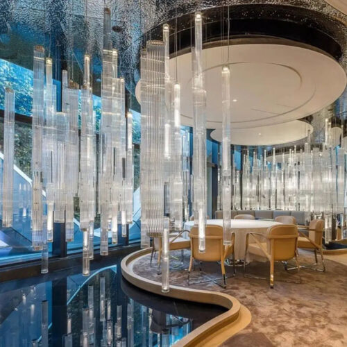 Bespoke Luxury Chandelier Lighting for 5-Star Hotel Restaurant