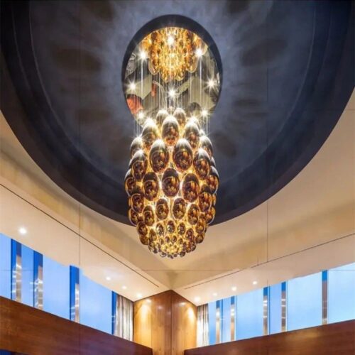 Elevate your hotel lobby banquet hall with luxurious Nordic style pendant lights. Enhance your decor with elegance and sophistication.