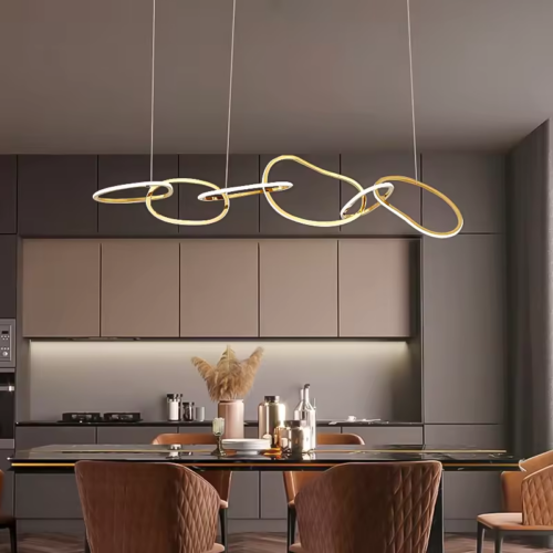 New Design Apartment Villa Minimalist Ring Chandelier