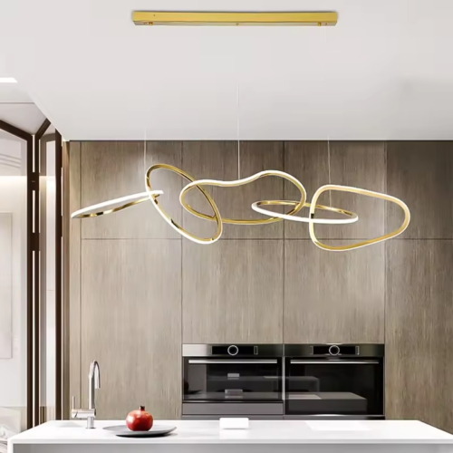 New Design Apartment Villa Minimalist Ring Chandelier