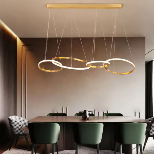 New Design Apartment Villa Minimalist Ring Chandelier