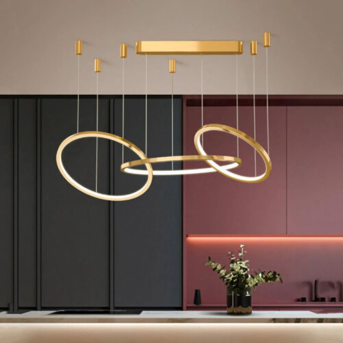 New Design Apartment Villa Minimalist Ring Chandelier