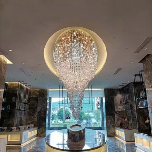 New Design Modern Luxury Hotel Decoration Crystal Pendant Light