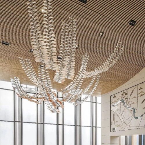 Personalized LED Chandelier for Modern Villa Club and Hotel Lobby